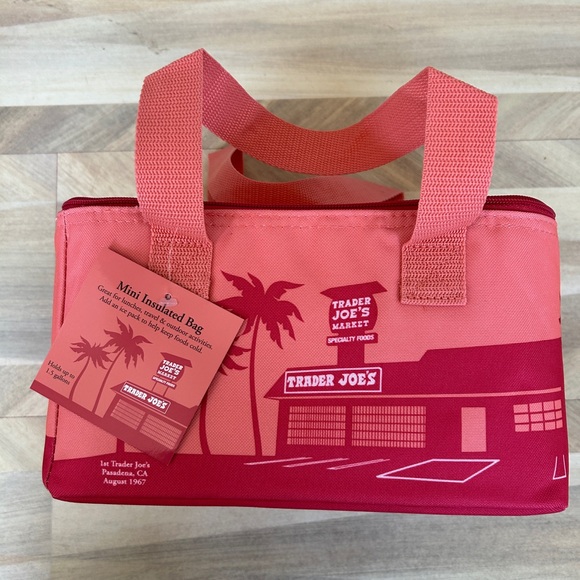 Trader Joe's Coral Insulated Bag - Picture 1 of 10